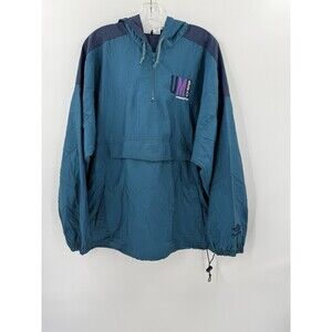 Vintage Umbro Jacket Men LARGE Full Zip Colorblock Hood Soccer Football Retro